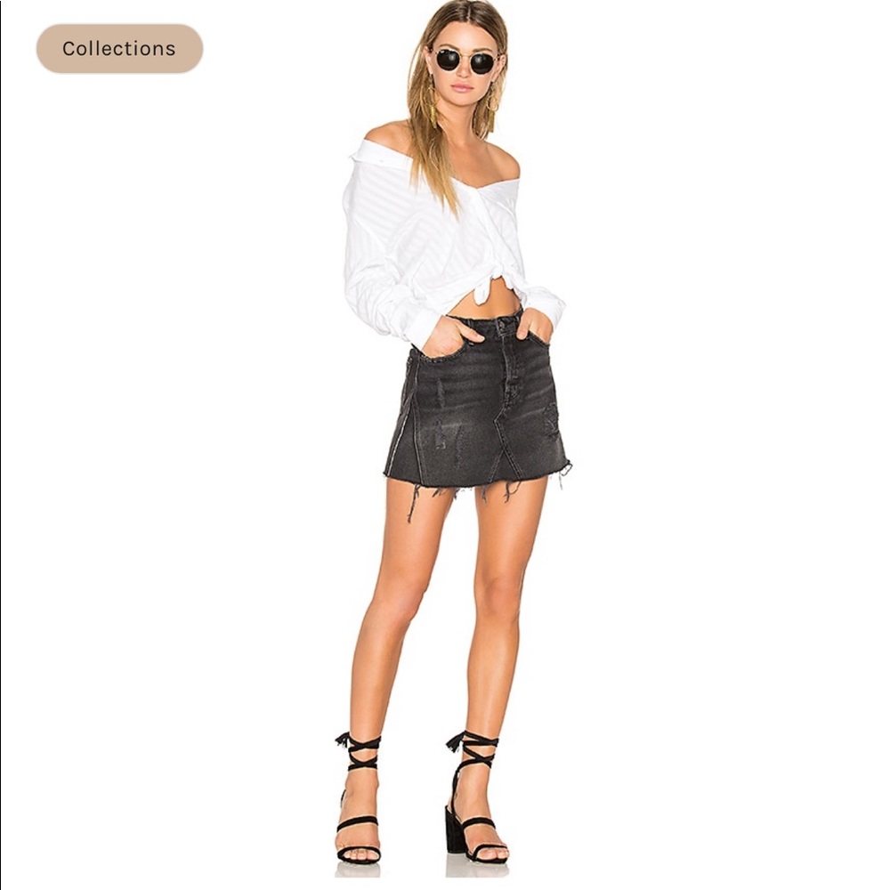 Revolve GRLFRND Eva Denim Skirt - Picture 4 of 8